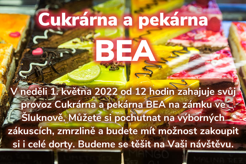 Zahájení provozu cukrárny a pekárny BEA na zámku ve Šluknově